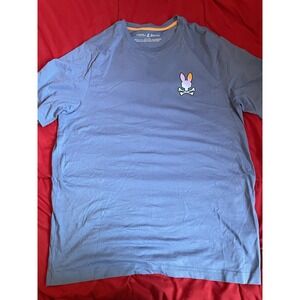 Psycho Bunny Men's 1XLT Short Sleeve T Shirt Double Bunny